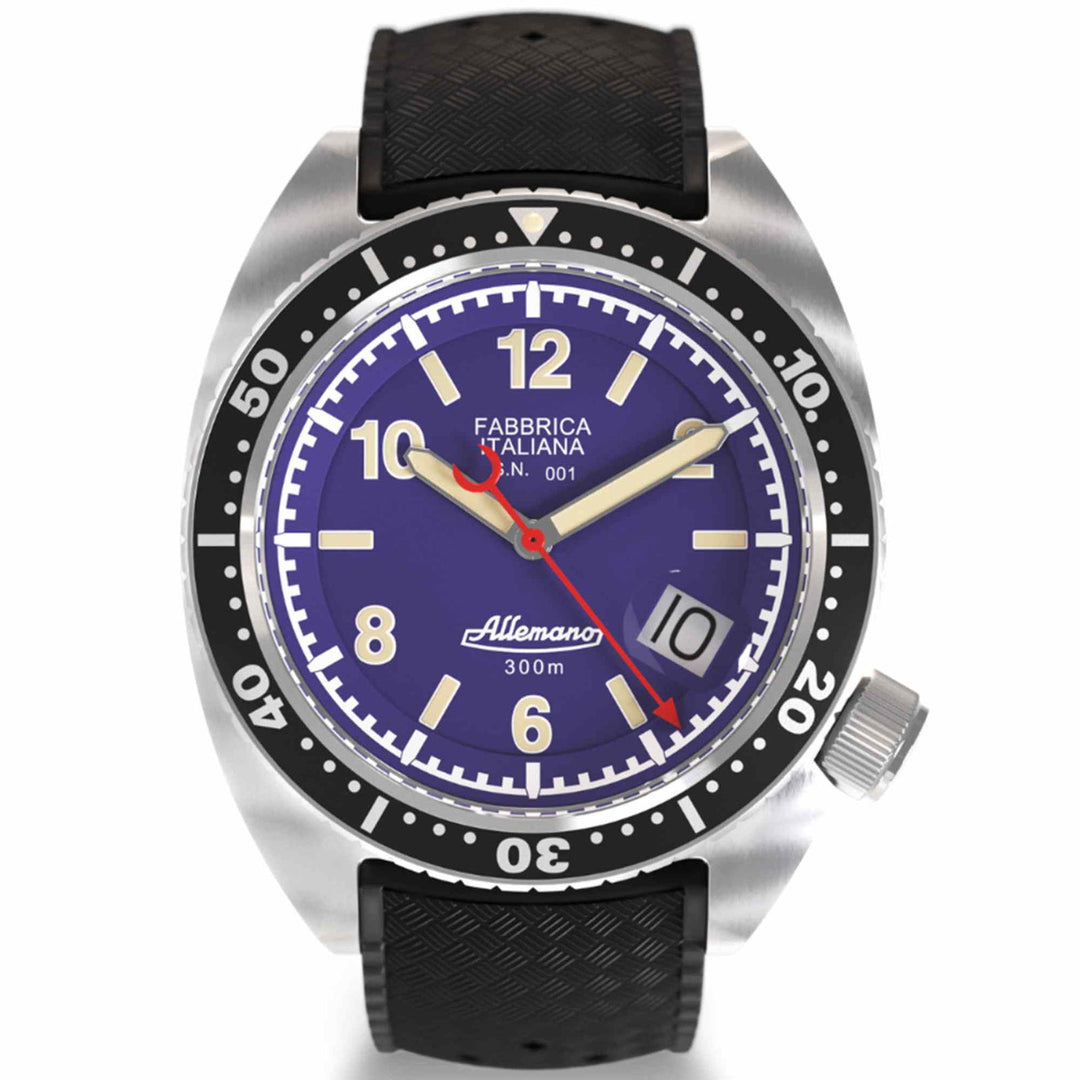 Allemano SH-A-1973-P-V-DP Shark Purple Dive Wristwatch - H S Johnson