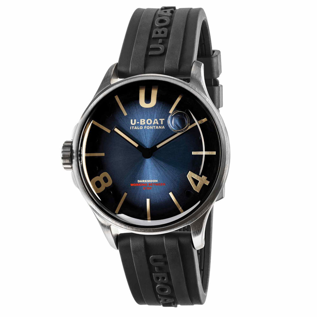 U-Boat 9021/B Darkmoon 40mm Blue SS Wristwatch - H S Johnson