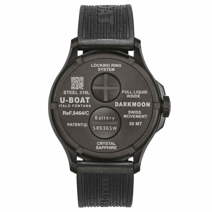 U-Boat 8464/C Darkmoon 44mm Steel Wristwatch - H S Johnson