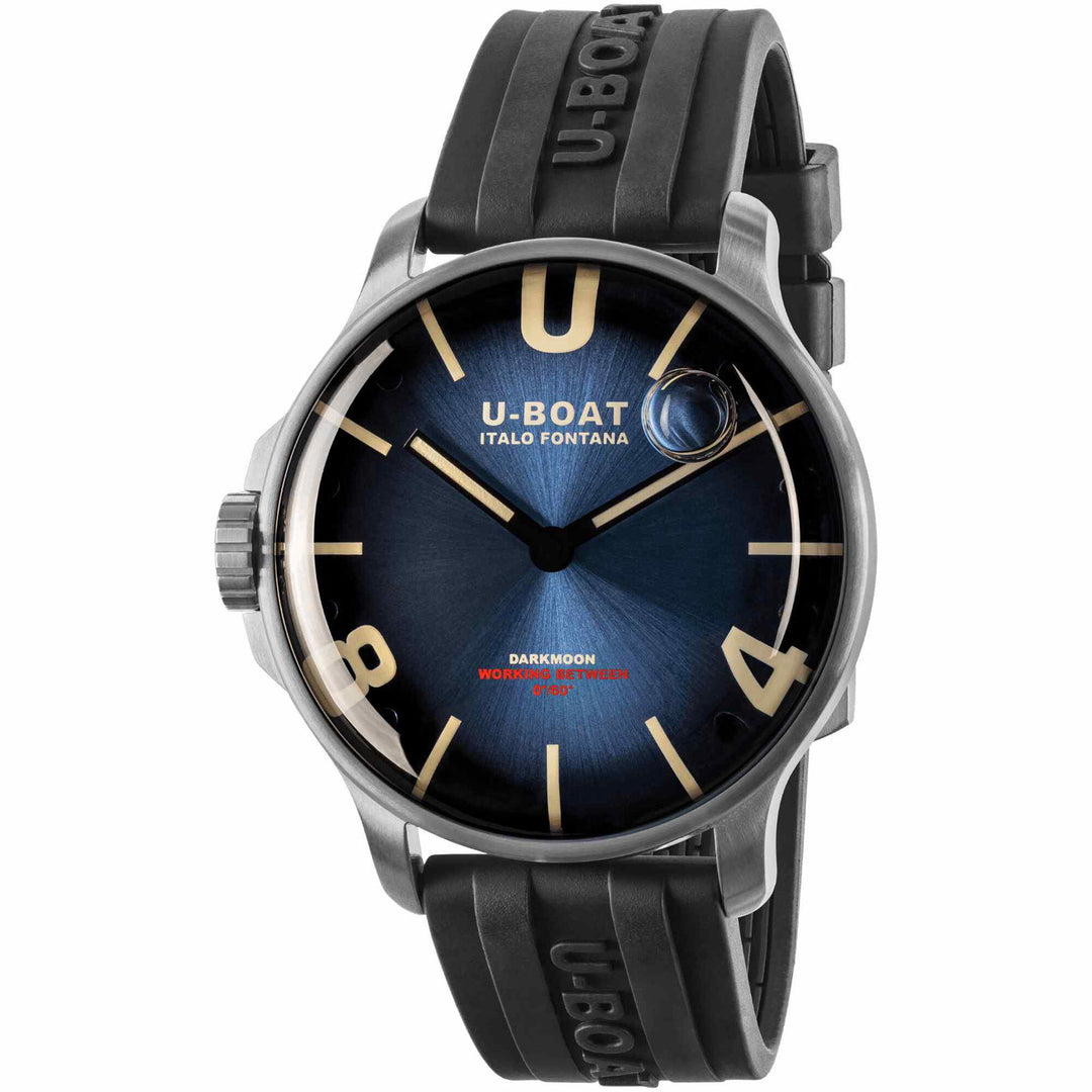 U-Boat 8704/D Darkmoon 44mm Blue SS Soleil Wristwatch - H S Johnson