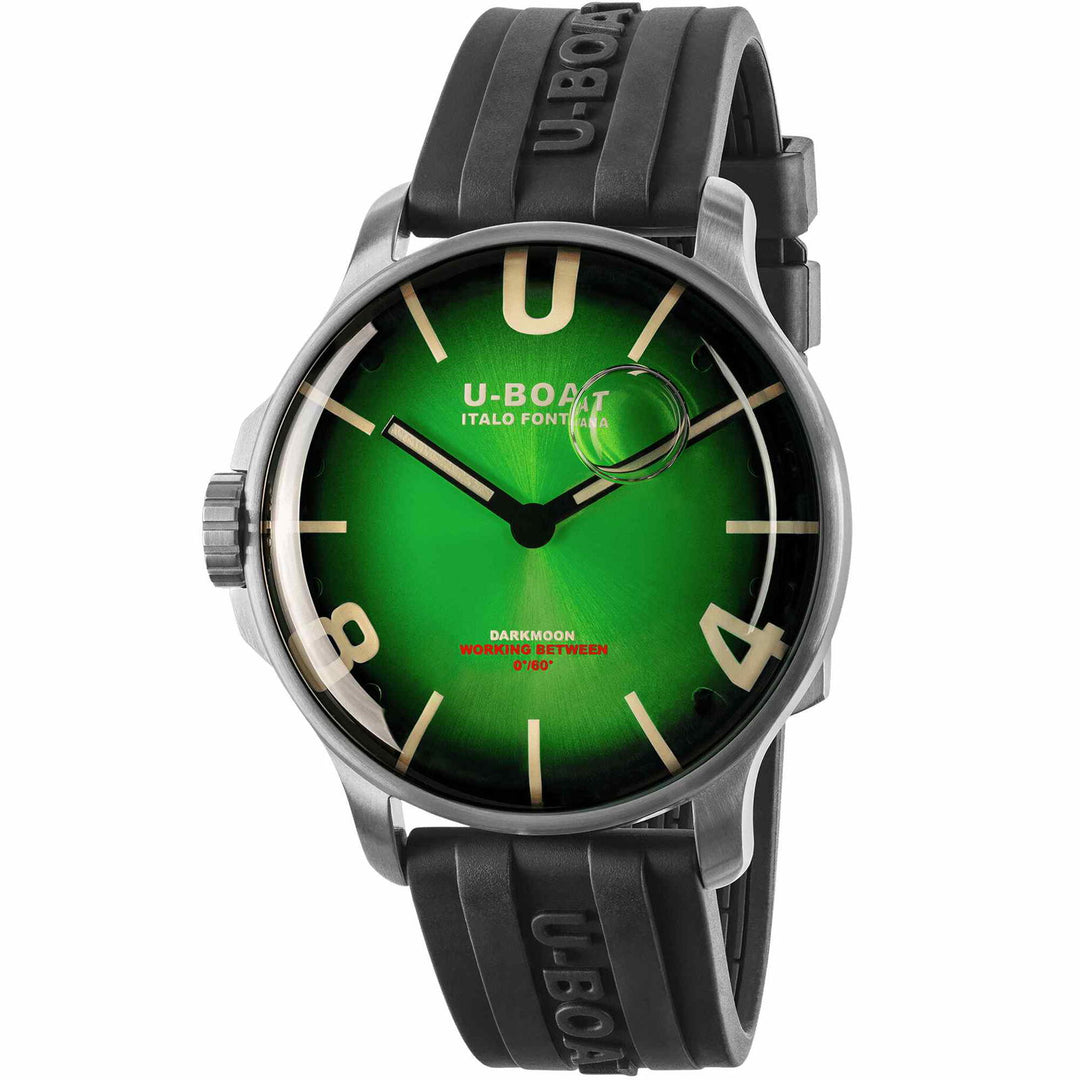 U-Boat 8702/D Darkmoon 44mm Green SS Soleil Wristwatch - H S Johnson