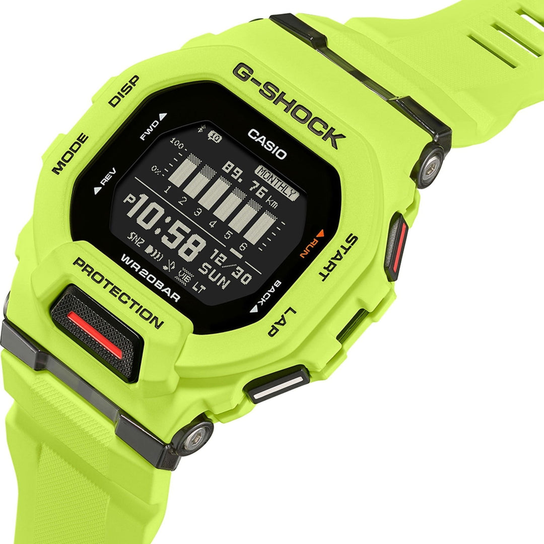 G-Shock GBD-200-9ER Lime Green G-Squad Multifunction LCD Wristwatch - H S Johnson