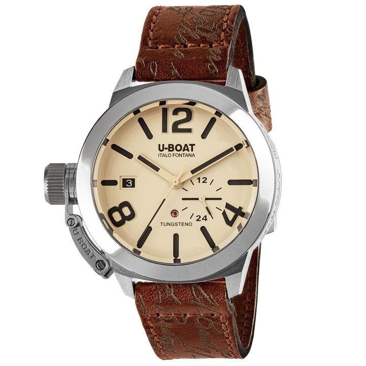 U-Boat 8892 Classico 42 Tungsten Brown Strap Wristwatch - H S Johnson