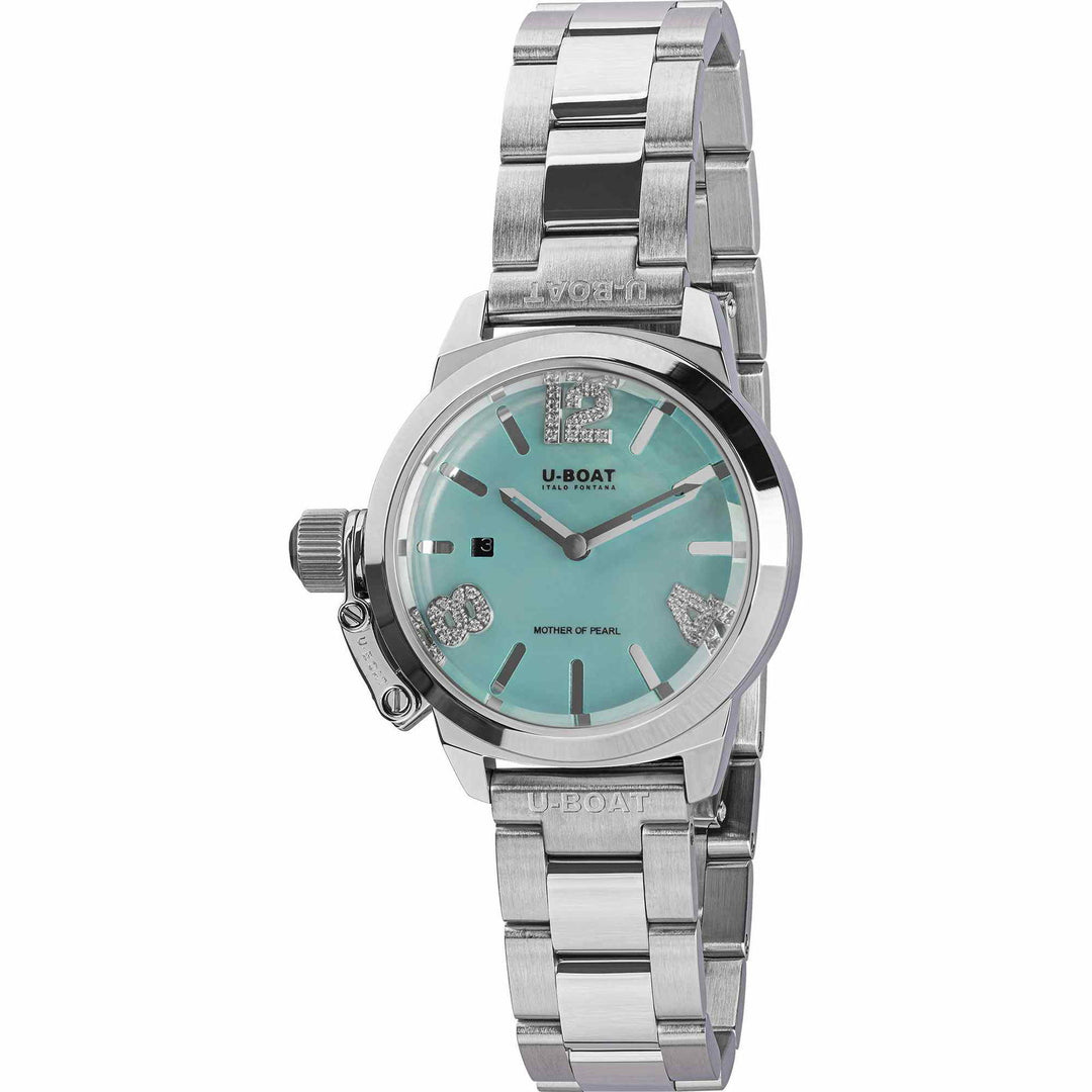 U-Boat 8900 Classico Lady 30mm Aquamarine Wristwatch - H S Johnson