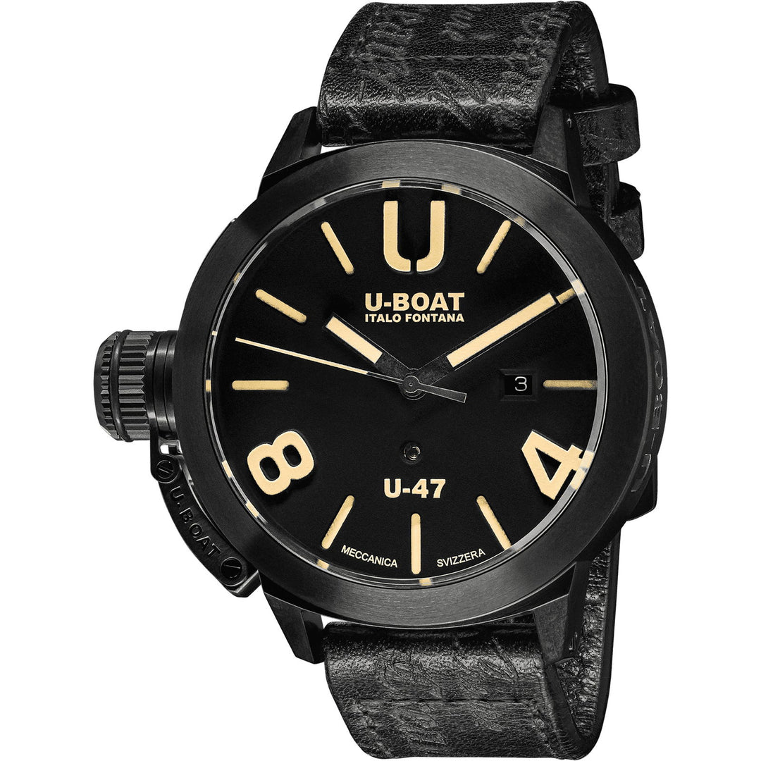 U-Boat 9160 Classico U-47 Black Strap Wristwatch - H S Johnson