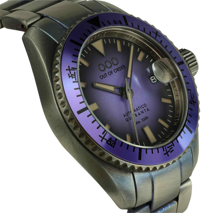 Out Of Order 001-21.LI Automatico Quaranta Indigo Ultra Distressed Wristwatch