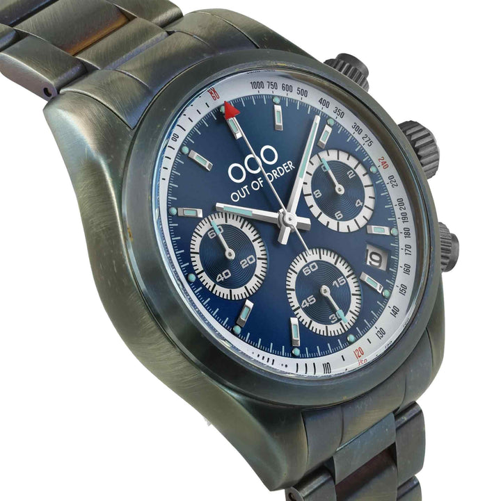 Out Of Order 001-23.BL.AC Men's Sporty Cronografo Blue Wristwatch