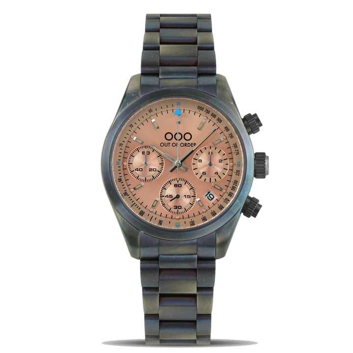 Out Of Order 001-23.PE.AC Men's Sporty Cronografo Peach Wristwatch