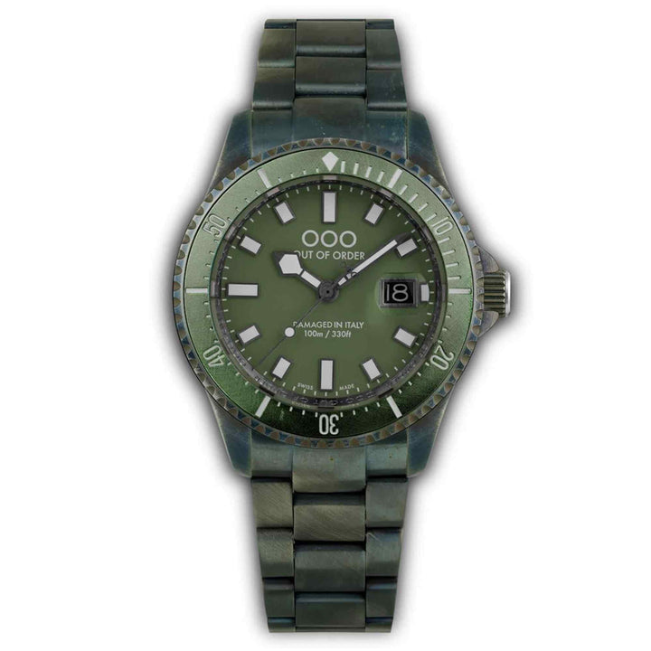 Out Of Order 001-27.VE Verde Oliva Casanova Ultra Distressed Wristwatch