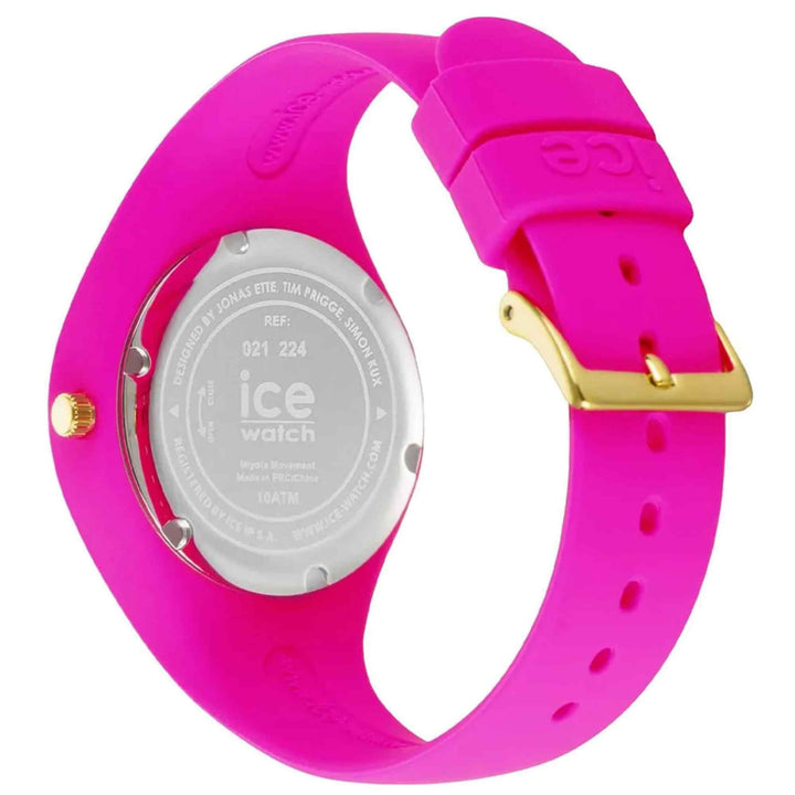 Ice 021224 Glitter Neon Pink Wristwatch