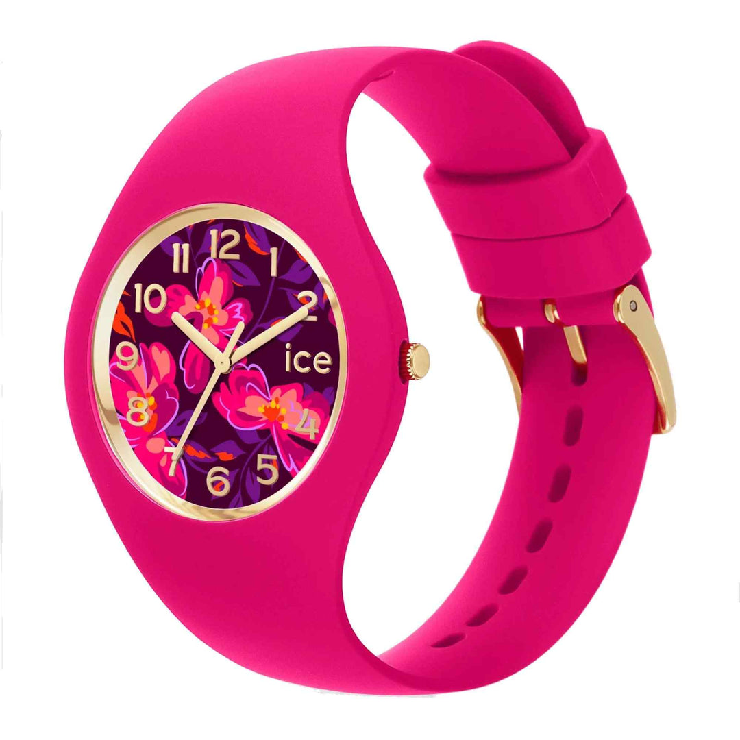 Ice 021738 Flower Fuschia Blossom Wristwatch