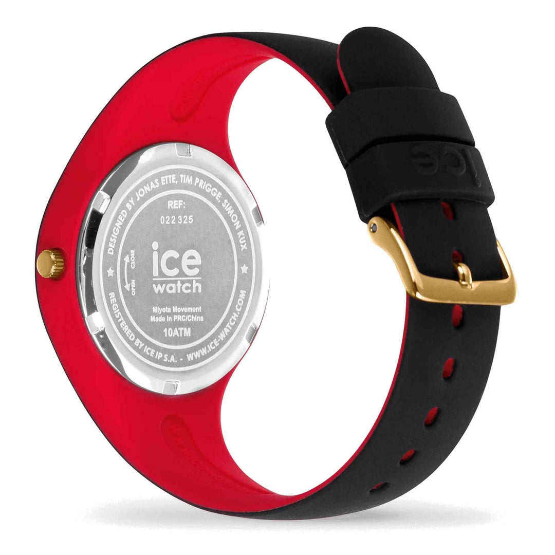 Ice 022325 Loulou Black Gold Glitter Wristwatch