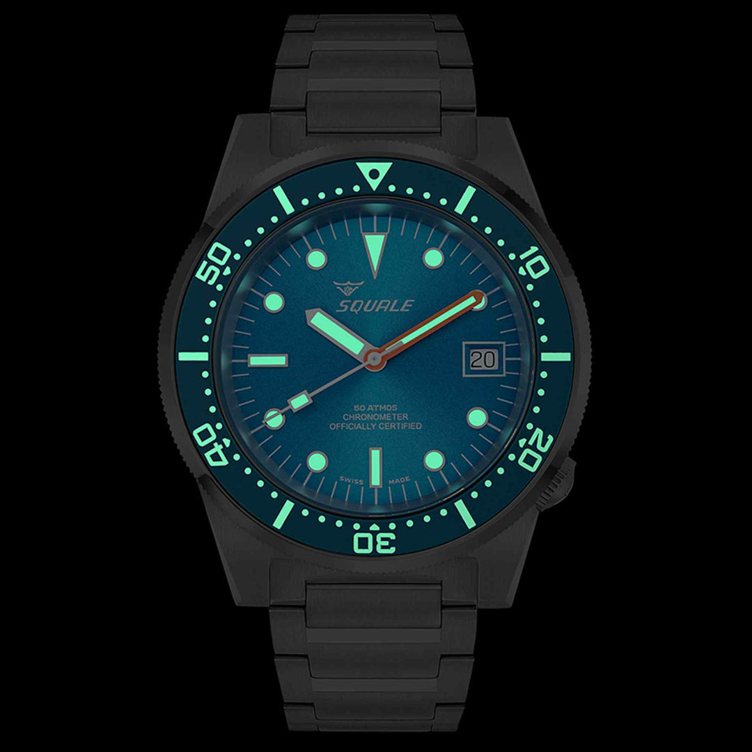 Squale 1521COSOCN.SQ20B Men's Classic COSC Automatic Wristwatch