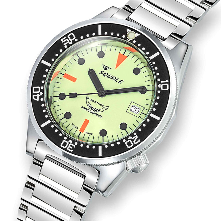 Squale 1521FULL.SQ20L Men's Classic Dive Automatic Wristwatch