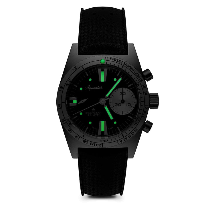 Aquastar 2022 Deepstar Steel Grey Chronograph Wristwatch