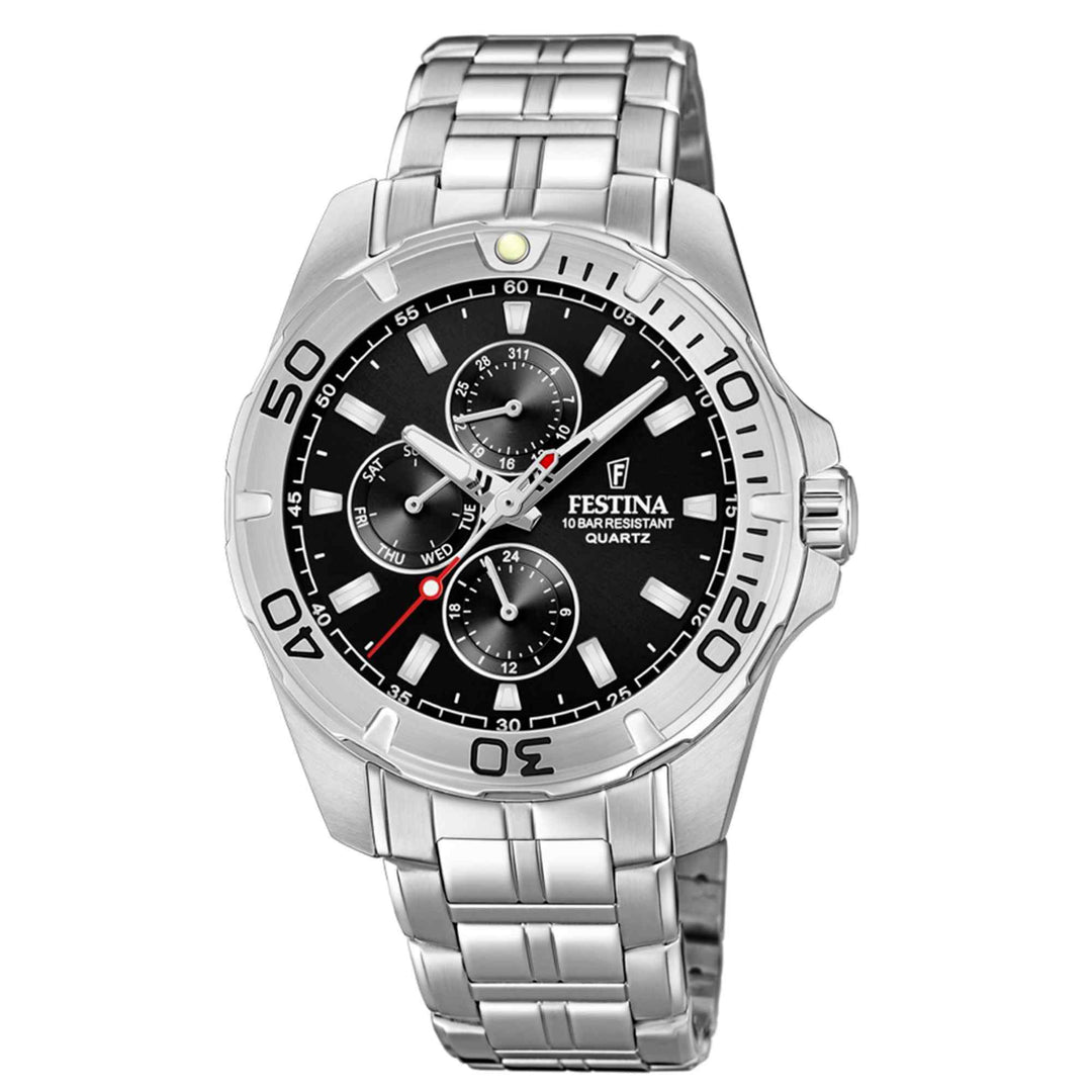 Festina F20445/3 Men's Black Dial Multi-Function Wristwatch (8105775825122)