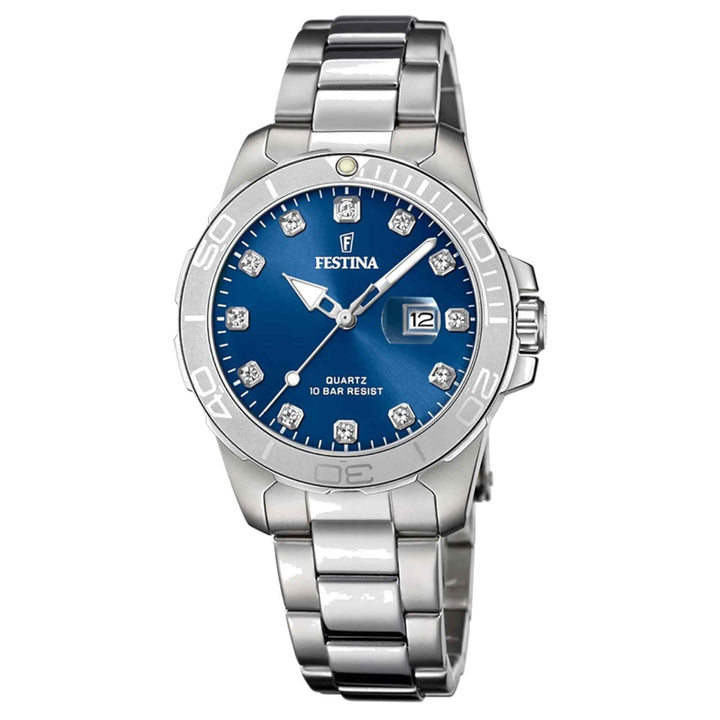 Festina F20503/6 Women's Boyfriend Blue Dial Wristwatch