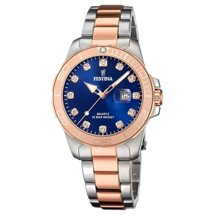 Festina F20505/3 Women's Boyfriend Blue Dial Wristwatch