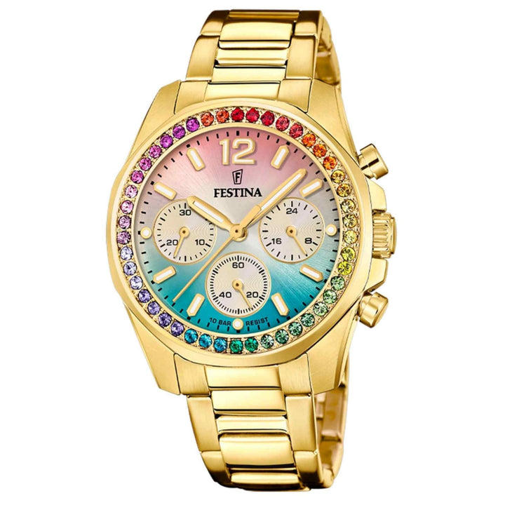 Festina F20609/5 Women's Rainbow Steel Bracelet Wristwatch