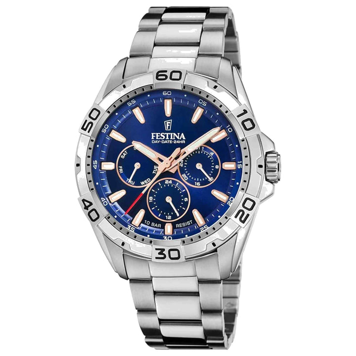 Festina F20623/2 Men's Blue Dial Multi-Function Wristwatch