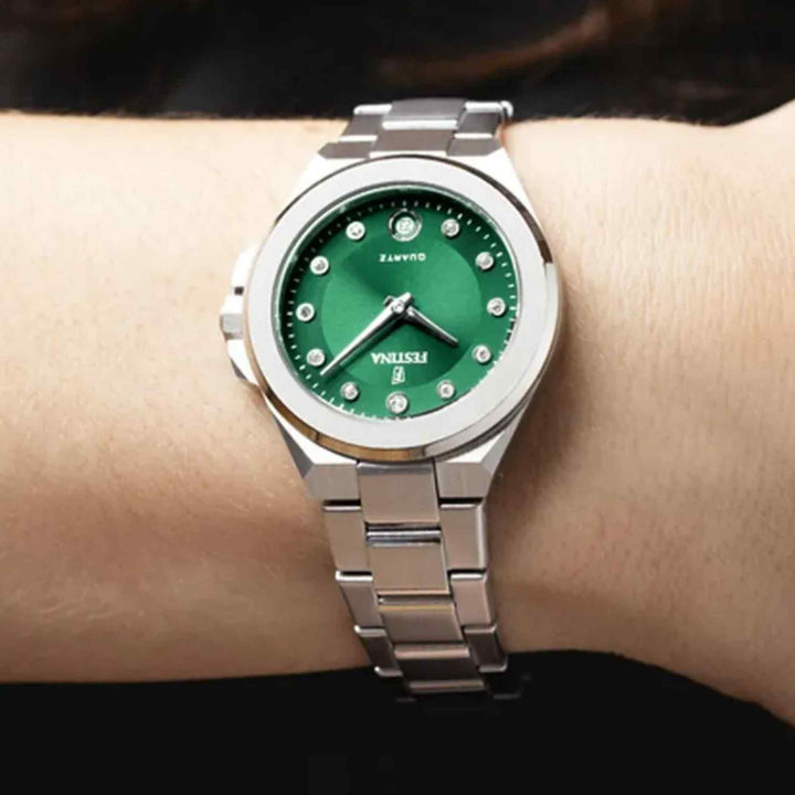 Festina F20700/4 Women's Mademoiselle Green Wristwatch