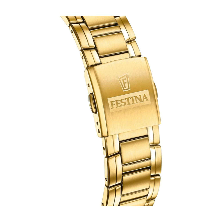 Festina F20705/2 Men's Gold Timeless Chronograph Wristwatch