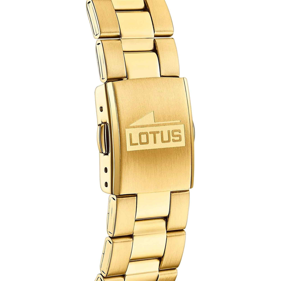 Lotus L18153/2 Men's Gold Dial Chronograph Wristwatch