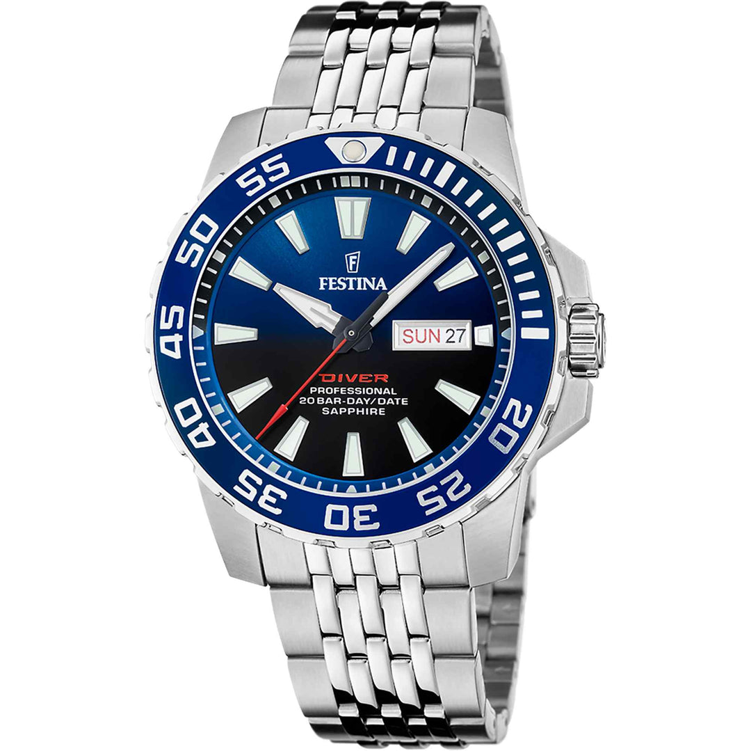 Festina F20661/1 Men's Blue dial Divers Wristwatch (8108006310114)