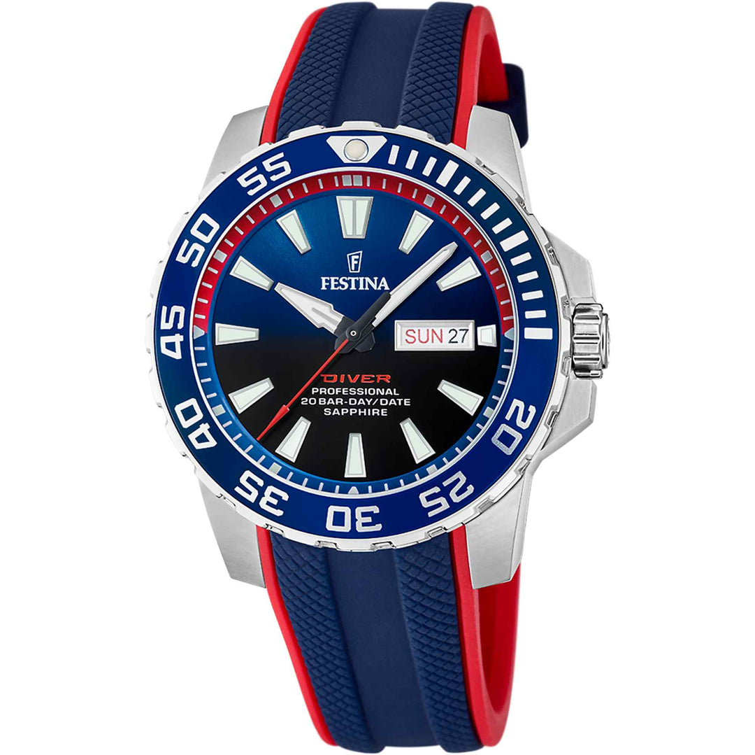 Festina F20662/1 Men's Blue Dial Divers Wristwatch (8108069191906)