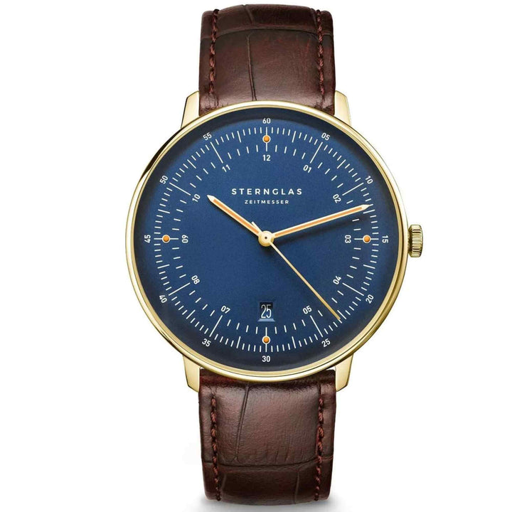 Sternglas S01-HHM07-HE01 Men's Hamburg Edition Blue Dial Wristwatch