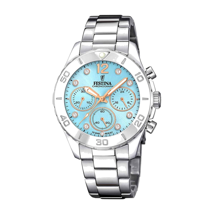 Festina F20603/4 Women's Boyfriend Blue Dial Wristwatch