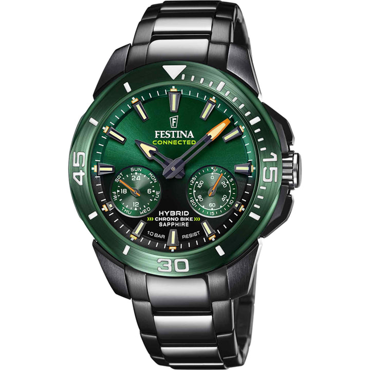 Festina F20646/1 Connected Chrono Bike Green Wristwatch