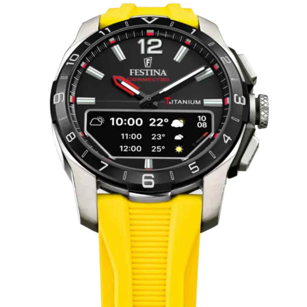 Festina F23000/A Men's Connected D Yellow Wristwatch