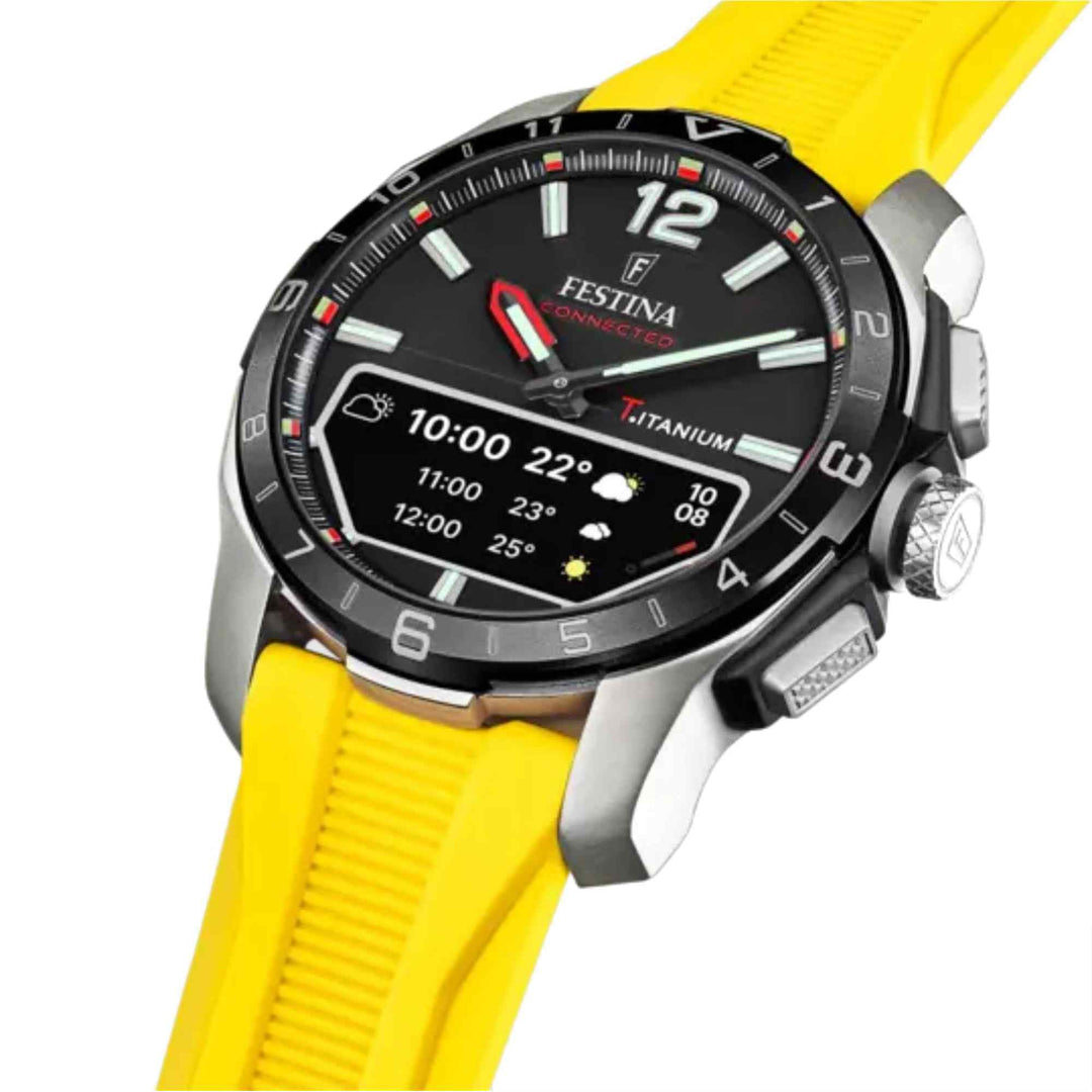 Festina F23000/A Men's Connected D Yellow Wristwatch