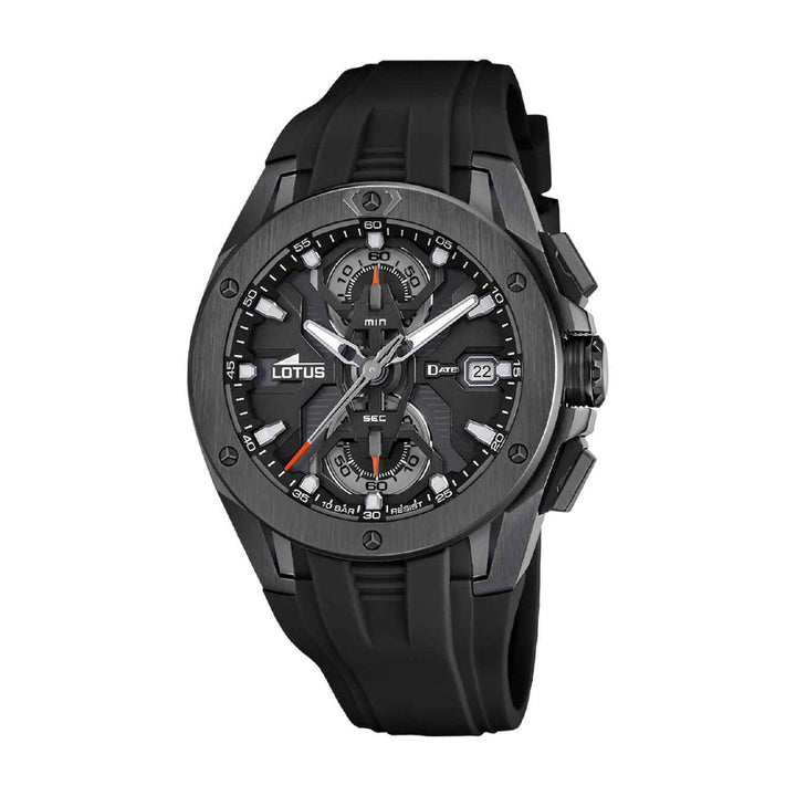 Lotus L18943/6 Men's Vortex Black Dial Chronograph Wristwatch