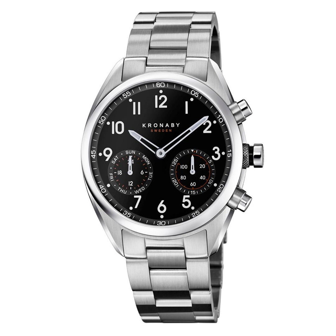 Kronaby S3111/1 Men's Apex Smartwatch Black Dial - H S Johnson (7800783110370)