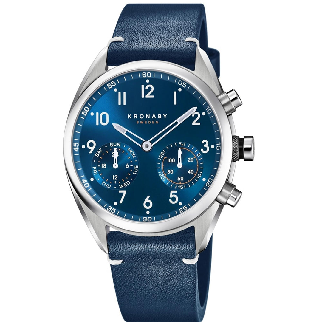 Kronaby S3764/2 Men's Leather Strap Hybrid Smartwatch - H S Johnson (7505235017954)