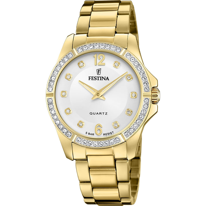 Festina F20596/1 Women's Mademoiselle Gold Tone Bracelet Wristwatch - H S Johnson (7797542224098)