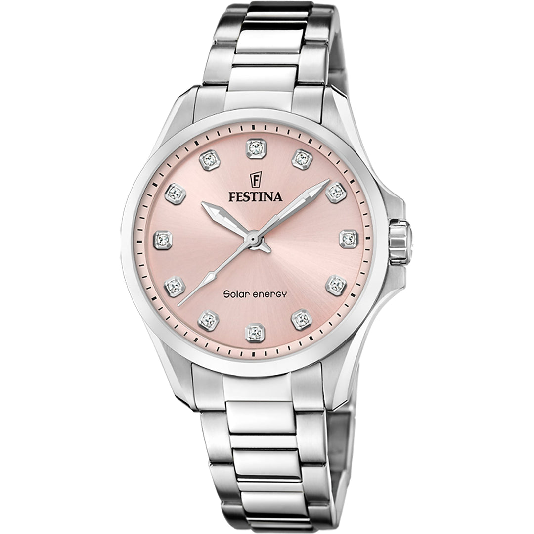 Festina F20654/2  Women's Pink Petite Solar Energy Wristwatch - H S Johnson (8037011095778)