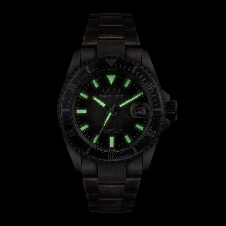Out Of Order 001-21.NE Men's Black Automatico Quaranta Wristwatch | H S Johnson (8038846791906)