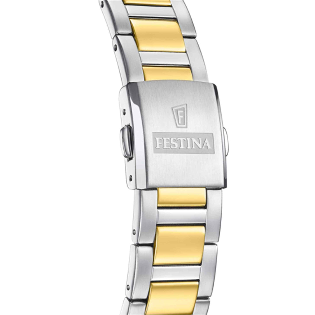Festina F20657/1 Men's Solar Energy Two Tone Bracelet Wristwatch - H S Johnson (8037021712610)