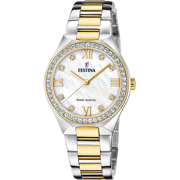 Festina F20659/1 Women's Solar Energy Two Tone Wristwatch | H S Johnson (8044143378658)